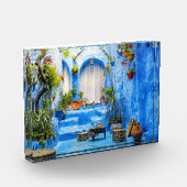 Chefchaouen Blue City Marokko Oil Painting Boho Fotoblokken (Links)