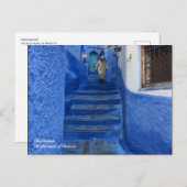 Chefchaouen - de blauwe stad Marokko Briefkaart (Voorkant / Achterkant)