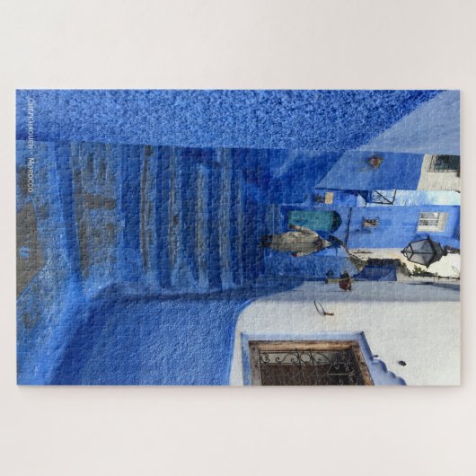 Chefchaouen - de blauwe stad Marokko Legpuzzel (Horizontaal)