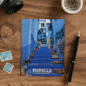 Chefchaouen De Marokkaanse Blauwe Stad Groeten Briefkaart