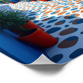 Chefchaouen Marokkaanse Blauwe Stad - Levendig Rei Poster (Hoek)