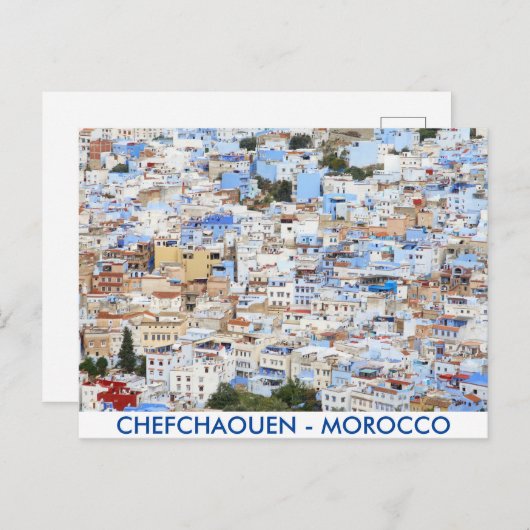 Chefchaouen, Marokko Briefkaart (Voorkant / Achterkant)