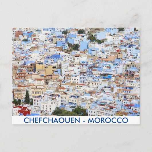 Chefchaouen, Marokko Briefkaart (Voorkant)