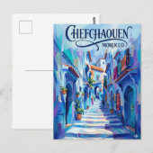 Chefchaouen Marokko Briefkaart (Voorkant / Achterkant)