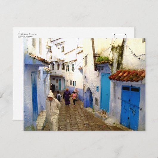 Chefchaouen, Marokko Briefkaart (Voorkant / Achterkant)
