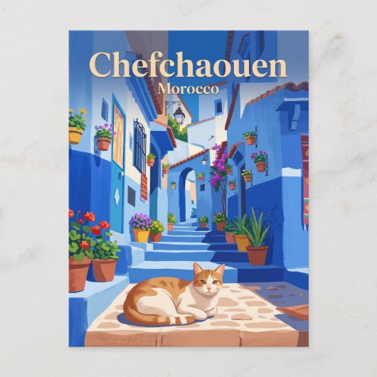 Chefchaouen, Marokko Marokko Briefkaart (Voorkant)