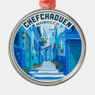 Chefchaouen Marokko Metalen Ornament