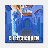Chefchaouen Marokko Reizen Magneet (Voorkant)