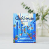 Chefchaouen Medina Marokko Briefkaart (Staand voorkant)