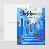 Chefchaouen Medina Marokko Briefkaart (Voorkant / Achterkant)