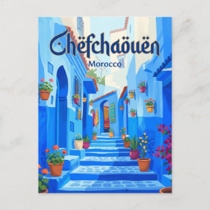 Chefchaouen Medina Marokko Briefkaart