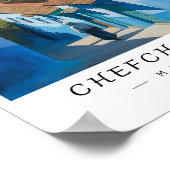 Chefchaouen Morocco Wall Art, Blue City Poster (Hoek)