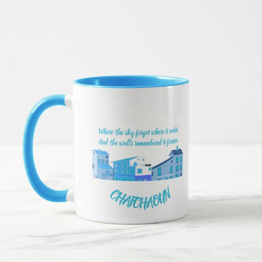 Chefchaouen Quote T-Shirt Mok (Links)