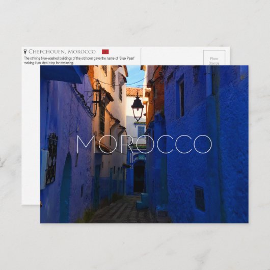 Chefchouen, Marokko Briefkaart (Voorkant / Achterkant)