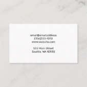 Chefmes icoon | Culinair achtergrond Visitekaartje (Achterkant)