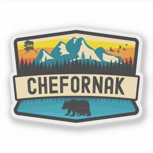 Chefornak, Alaska Sticker (Voorkant)