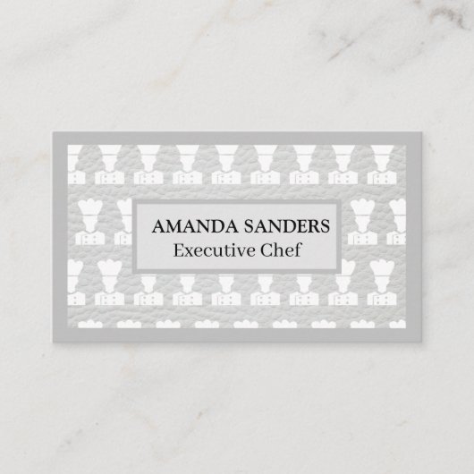 Chefpatroon | Leer | Whisk Visitekaartje (Voorkant)