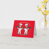 Chefs Appreciation Day Kaart - Twee Chefs (Gele Bloem)