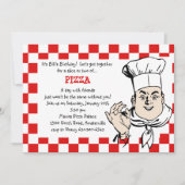 Chef's Check Invitation Kaart (Voorkant)