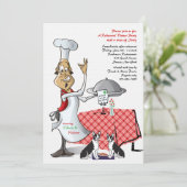 Chef's Choice Repetitie Diner met Honden Gepersona Kaart (Staand voorkant)