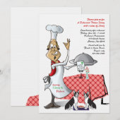 Chef's Choice Repetitie Diner met Honden Gepersona Kaart (Voorkant / Achterkant)