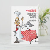 Chef's Choice Wedding Rehearsal Dinner Invitation Kaart (Staand voorkant)
