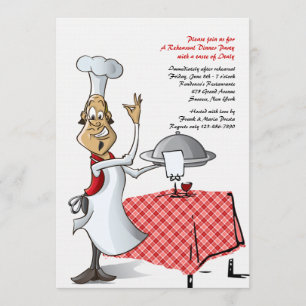 Chef's Choice Wedding Rehearsal Dinner Invitation Kaart