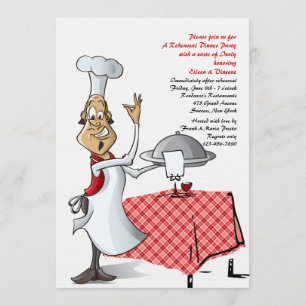 Chef's Choice Wedding Rehearsal Dinner Invitation Kaart