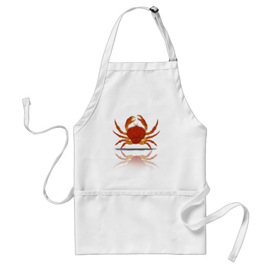 Chef's Crab Apron Standaard Schort (Voorkant)