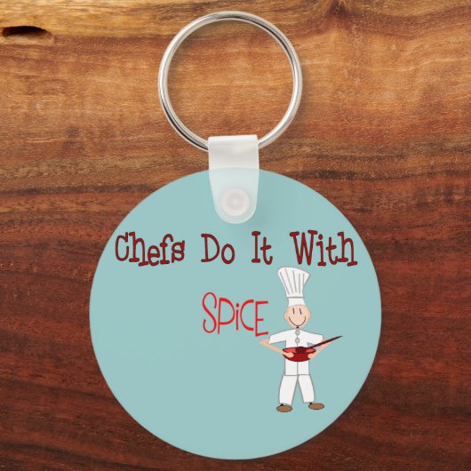 Chefs doen het met specerijen sleutelhanger (Voorkant)