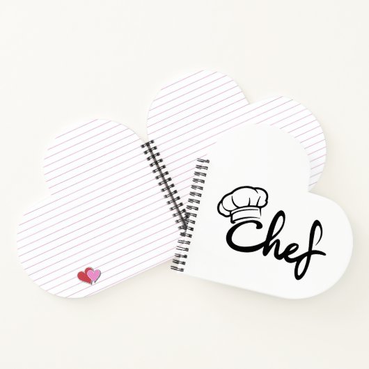 Chef's Elegance Schort Design Notitieboek (Binnen)