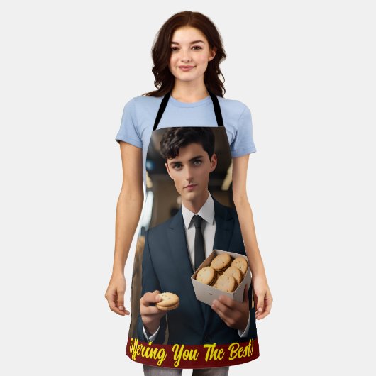 Chef's Elegant Touch Apron Schort (Gedragen)