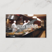 Chef's in de Keuken | Metalen Mes Visitekaartje (Voorkant)