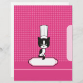 Chef's Kat ontvangt pagina's - geïllustreerd (Voorkant / Achterkant)