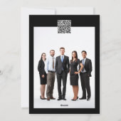 Chefs Kerstboom vakantie zakelijke catering Feestdagenkaart (Achterkant)