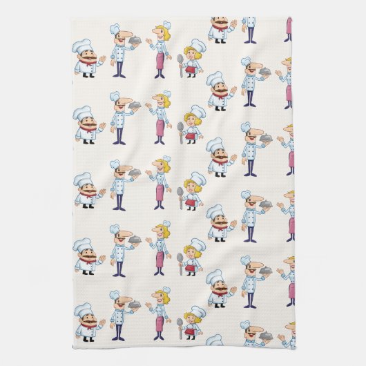 Chefs koken keukenhanddoeken (Verticaal)