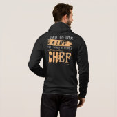 Chef's leven. Grappig Gift Idea. Hoodie (Achterkant volledig)