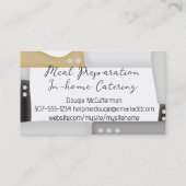 Chefs mes chef catering kookles culinair visitekaartje (Achterkant)