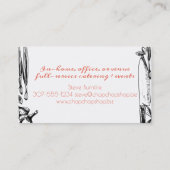 Chefs mes kruiden chef catering visitekaartje (Achterkant)