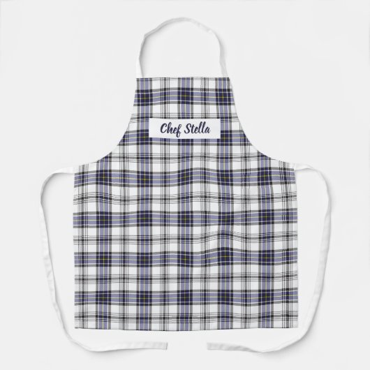 Chef's Name Tag Hannay Tartan Pset Schort (Voorkant)