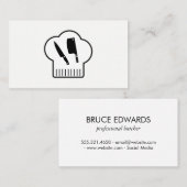 Chefs Pet Butcher Knife Visitekaartje (Voorkant / Achterkant)