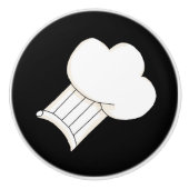 Chefs pet cartoon keramische knop (Voorkant)