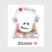 Chefs Pet en BBQ Gereedschap Grillen Sticker (Vel)