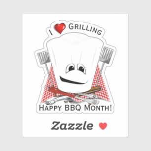 Chefs Pet en BBQ Gereedschap Grillen Sticker