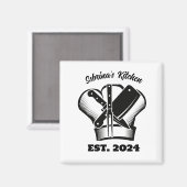 Chef's Pet en mes keukenmagneet Magneet (Voorkant / Achterkant)