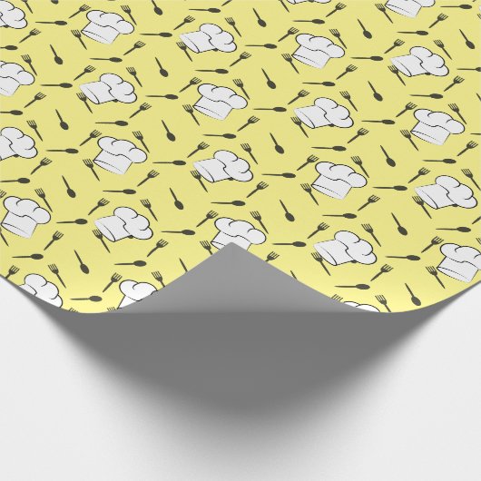 Chefs Pet Forks Spoons Culinair Pattern Cook Gift Cadeaupapier (Hoek)