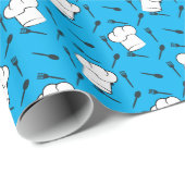 Chefs Pet Forks Spoons Culinair Pattern Cook Gift Cadeaupapier (Rol Hoek)