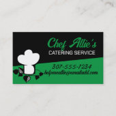 Chefs pet kruiden chef catering kookles visitekaartje (Voorkant)