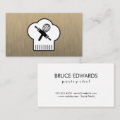 Chefs Pet Rolling Pin Whisk Visitekaartje (Voorkant / Achterkant)