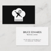 Chefs Pet Rolling Pin Whisk Visitekaartje (Voorkant / Achterkant)